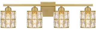 Gibson 4-Light Bath, Aged Brass
