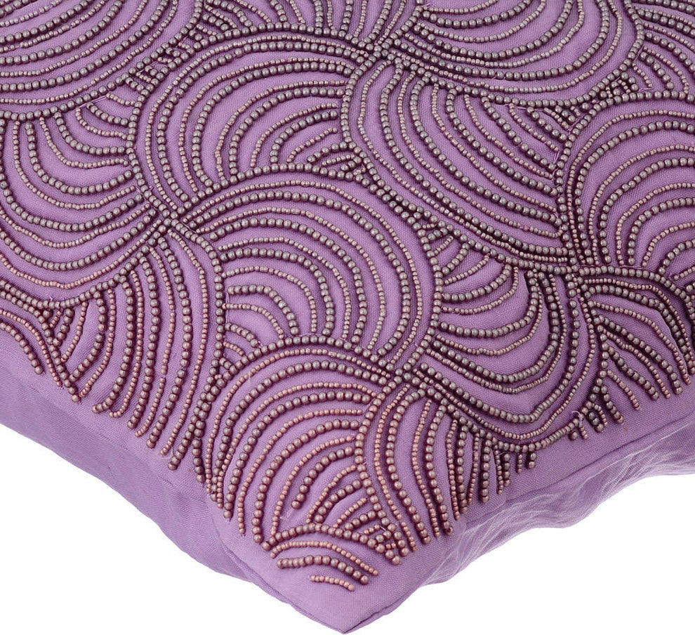 Throw Pillow Covers 16" x 16" Cushion Cover Purple Cotton - Lavender Scented