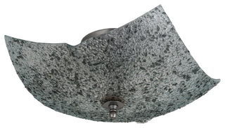 16Sq Metro Fusion Moonscape Glass Flushmount