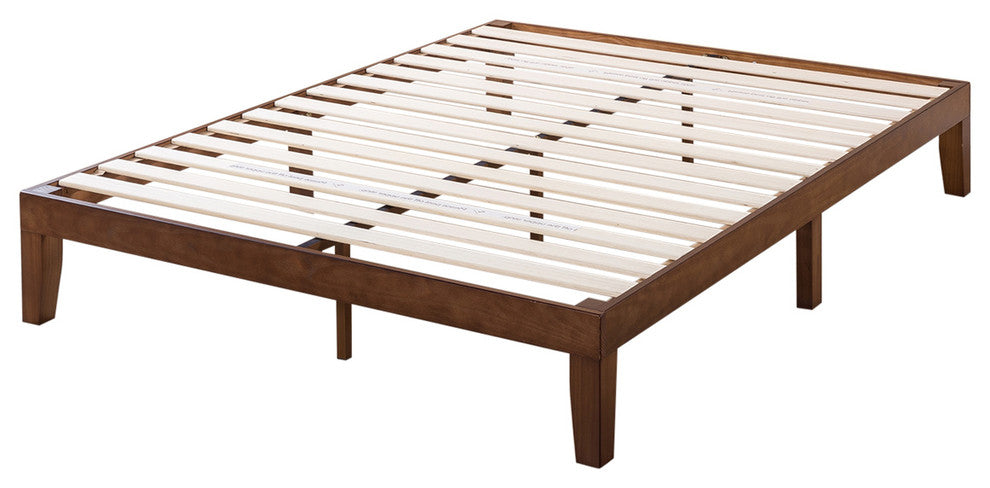 Naturalista Classic King Solid Wood Platform Bed, Espresso