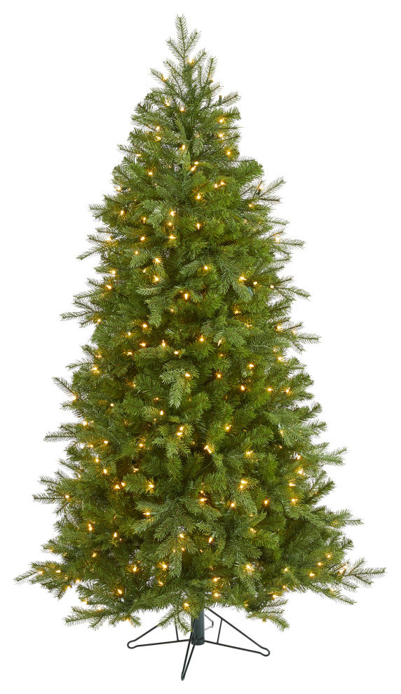 6' Vienna Fir Faux Xmas Tree With 400 Warm White Lights & 843 Bendable Branches