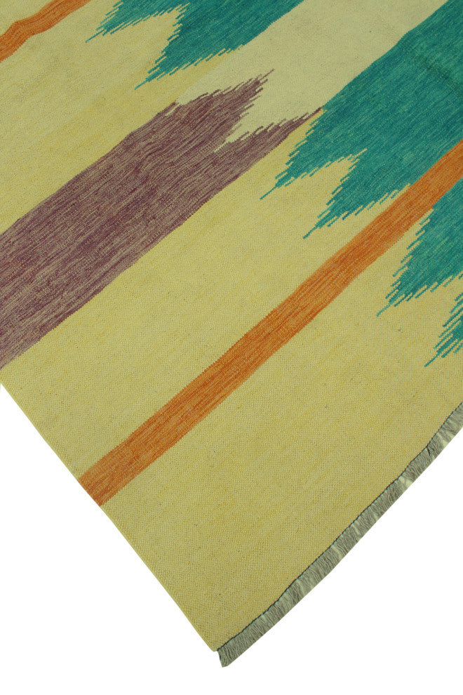 Winchester Kilim Emirhan Gold/Purple Rug, 7'0x9'10