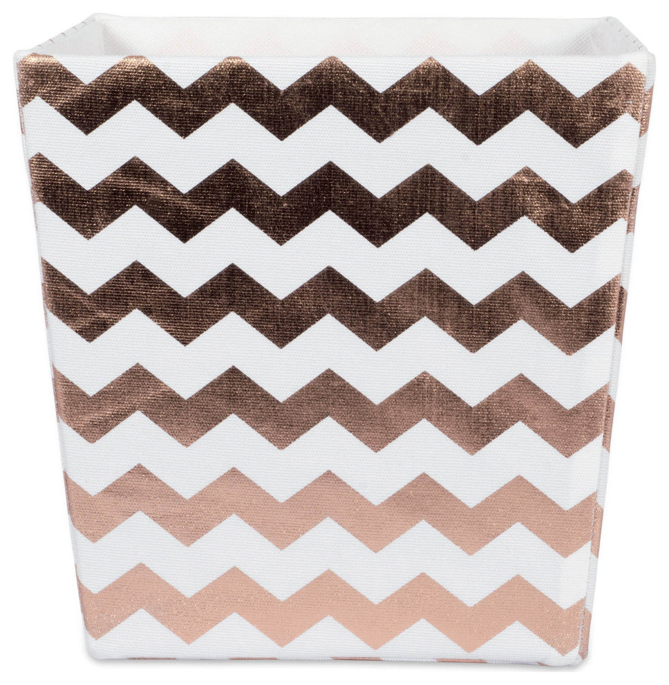 Polyester Bin Chevron Copper Trapezoid 13"x13"x13"