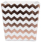 Polyester Bin Chevron Copper Trapezoid 13"x13"x13"