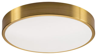 Octavia, LED Flush Mount, 12", Satin Brass