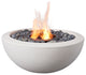 Hestia 30" Round Ethanol Fire Pit, White