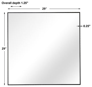 Uttermost Alexo Black Square Mirror