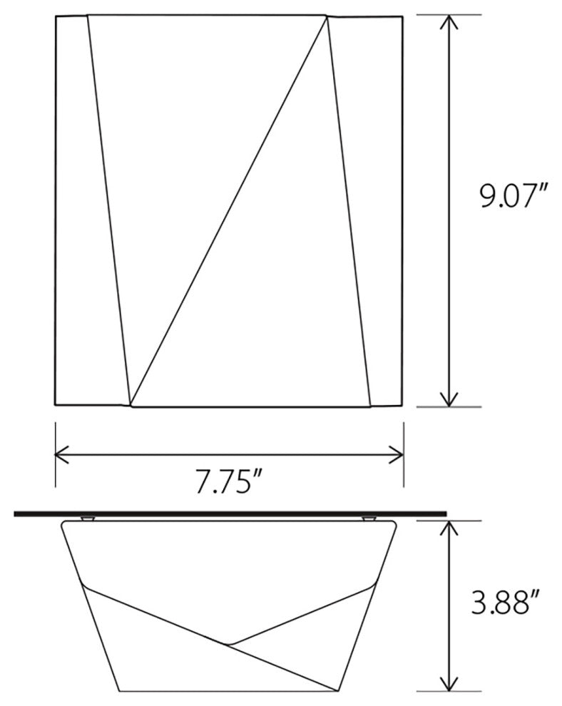 Calx Outdoor LED Sconce, Uplight/Downlight, Matte Gray, Cool White