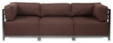 Sterling Axis 3-Piece Sectional, Chocolate