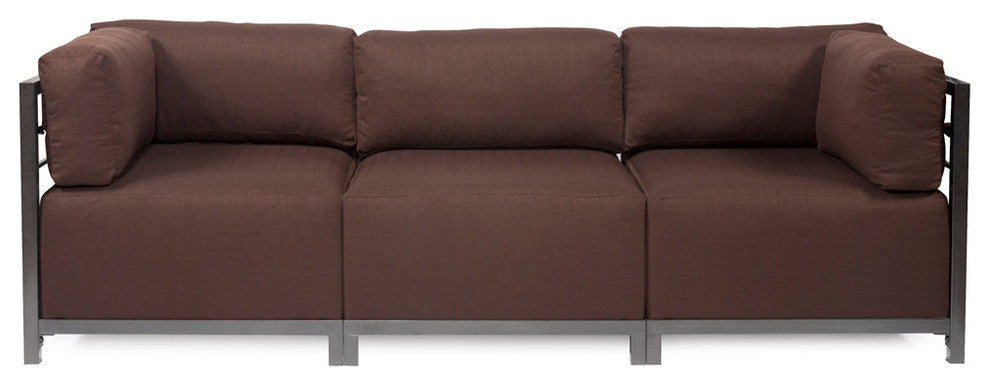 Sterling Axis 3-Piece Sectional, Chocolate