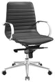 Modway Groove Ribbed Back Office Chair, Gray
