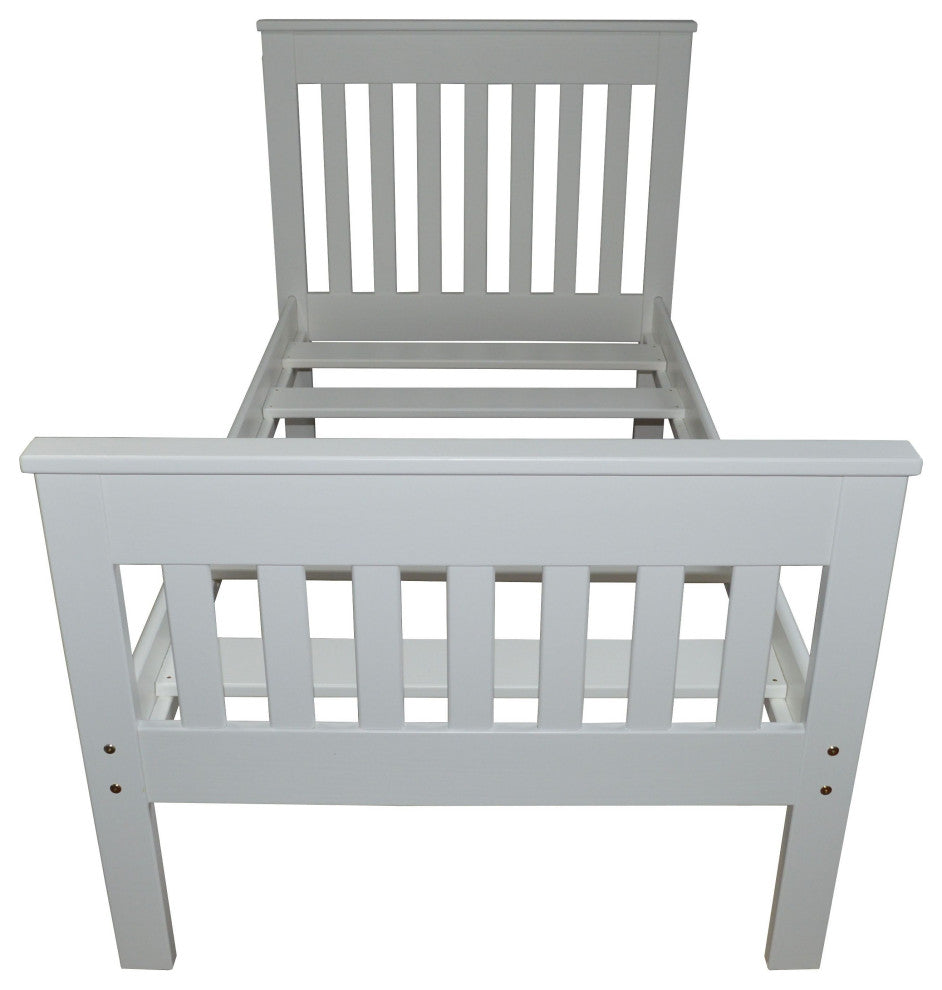 Harmony Bed, White, Twin