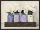 "Tulips in Mason Jars" Framed Canvas Giclee by Jenny Thomlinson, 17x13"