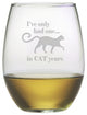 "...In Cat Years" Stemless Wine Glasses, Set of 4