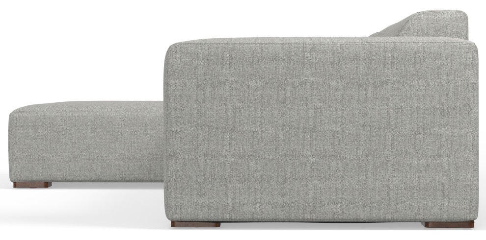 Rex Left-Facing Modular Sectional Sofa in Tightly Woven Performance Fabric