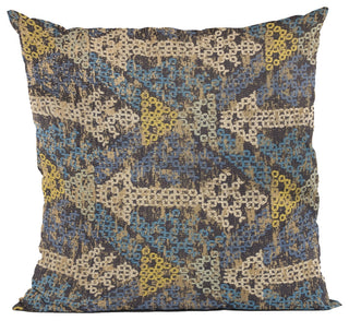 Plutus Blue Arrows Stripe Luxury Throw Pillow, 20"x26"