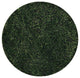 Hand Tufted Shag Polyester Area Rug Solid Green, [Round] 10'x10'
