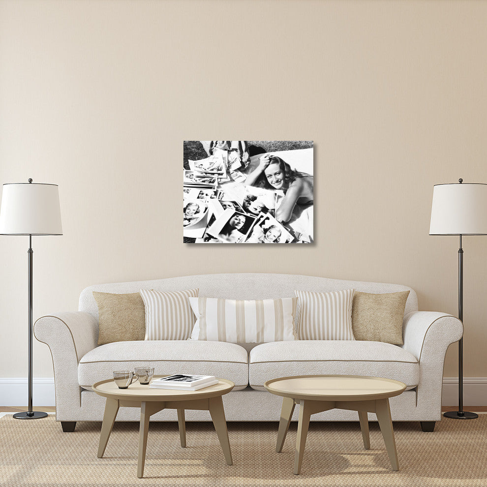 "Joan Crawford" Stretched Canvas Giclee by Hollywood Photo Archive, 40x32"