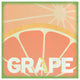 "Citrus - Grapefruit" Digital Paper Print by BG.Studio, 32"x32"