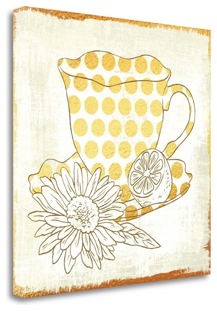 "Chamomile Lemon Tea" By Cleonique Hilsaca, Giclee Print on Gallery Wrap Canvas