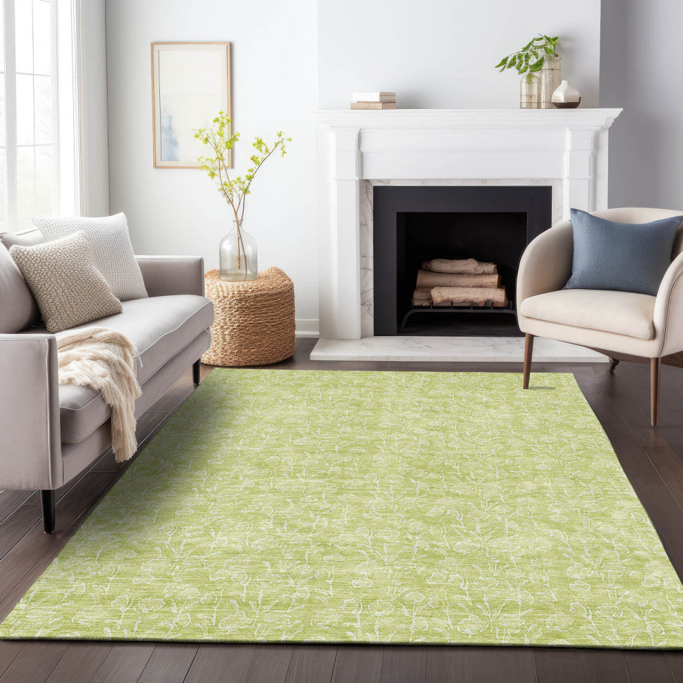 Premium Machine Washable Mayfield AMF691 Aloe 9' x 12' Rug