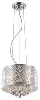 Elegant Prism Pendant, Chrome Finish With Royal Cut Crystal
