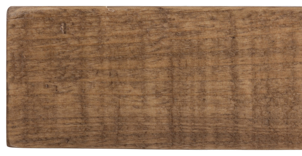 Solid Timber Floating Mantel Shelf, Aged Oak, 36"