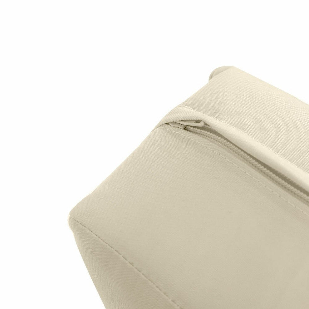 Knife Edge w/Buttons Ottoman Cushion Chair Seat In/Outdoor 16"x16"x5"-AD006