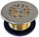Beehive Grid Bath Waste - 22" Make-Up, 17 Ga. Tubing In Polished Nickel, Polished Nickel