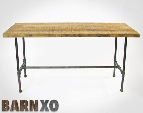 Table, Reclaimed Wood Thin Plank, Reclaimed Barn Wood, Antique Oak, 30x60x30