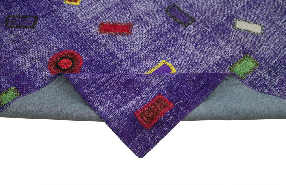 Rug N Carpet - Handmade Oriental 7' 10" x 10' 8" Decorative Patchwork Area Rug