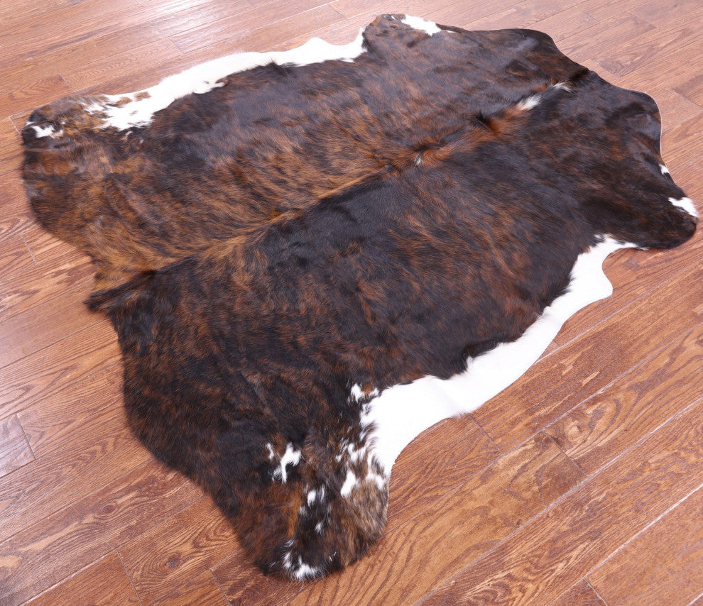 5' 8" X 5' 9" Natural Cowhide Rug C2025