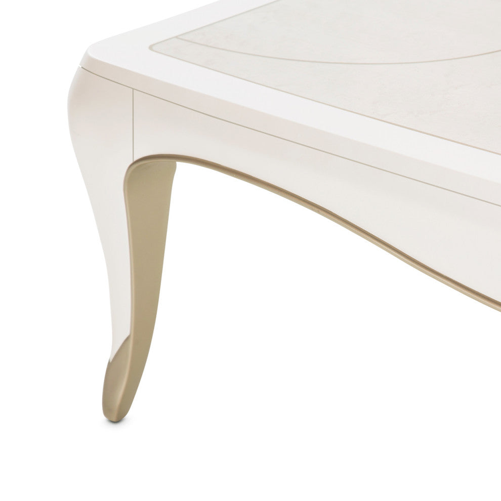 London Place Rectangular Cocktail Table - Creamy Pearl