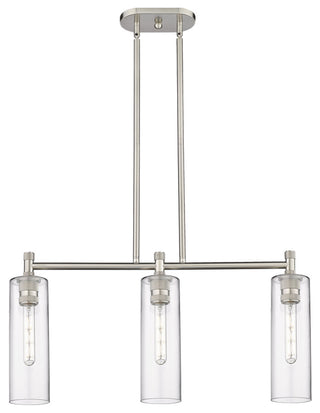 Crown Point 3 30.5" Island Lighting Satin Nickel