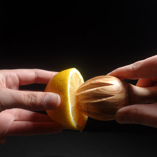 Handmade Olive Wood Lemon Reamer, Lemon and Lime Squeezer