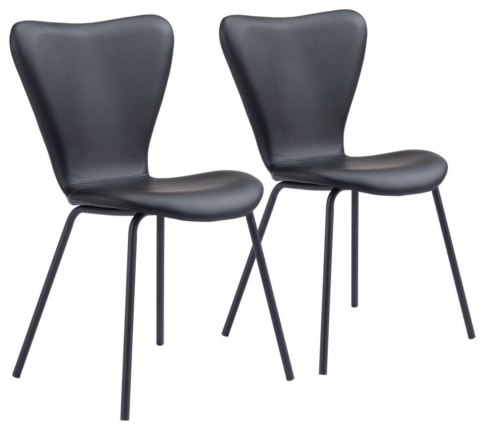 Torlo Dining Chair, Set of 2 Black