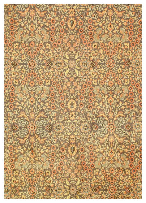 Fine Hand Knotted Turkish Vintage Hereke 6'4''x9'6''