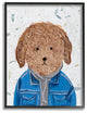 Hipster Dog Sweatshirt Poodle Funny Animal Painting, 16"x20"