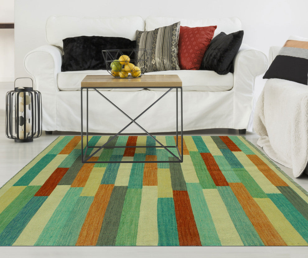 Winchester Kilim Zahrah Red/Gray Rug, 4'10x6'5