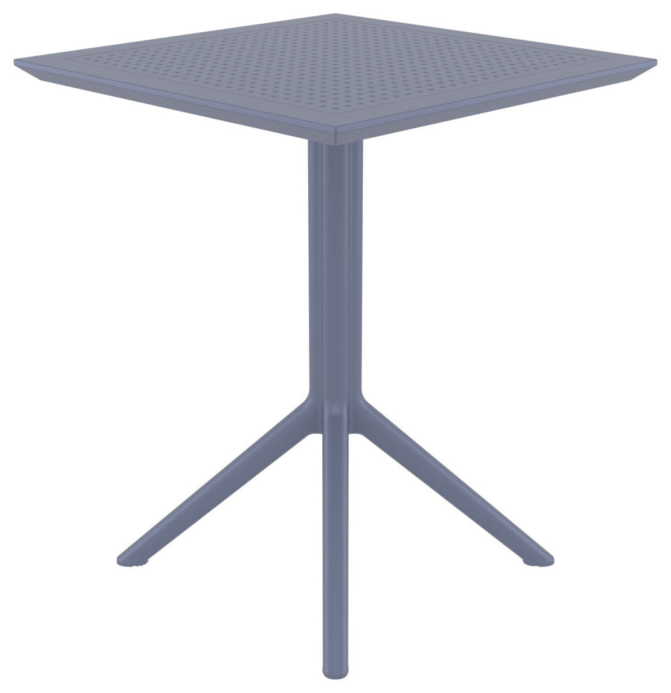 Sky Square Folding Table 24 inch Dark Gray