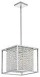 Cube 3 Light Chandelier With Chrome Finish