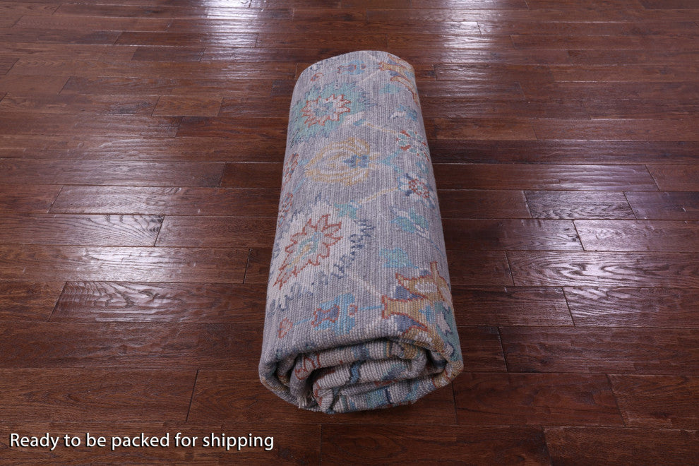 10' Square William Morris Handmade Wool Rug - Q14971
