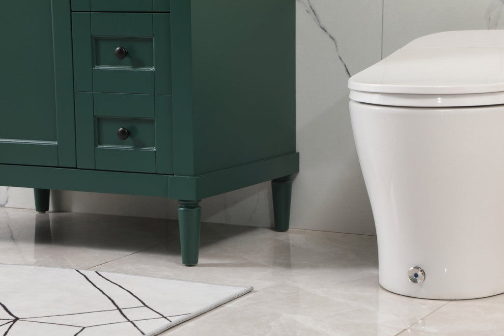 Home Living 21" Transitional Green-Light Bathroom Vanity