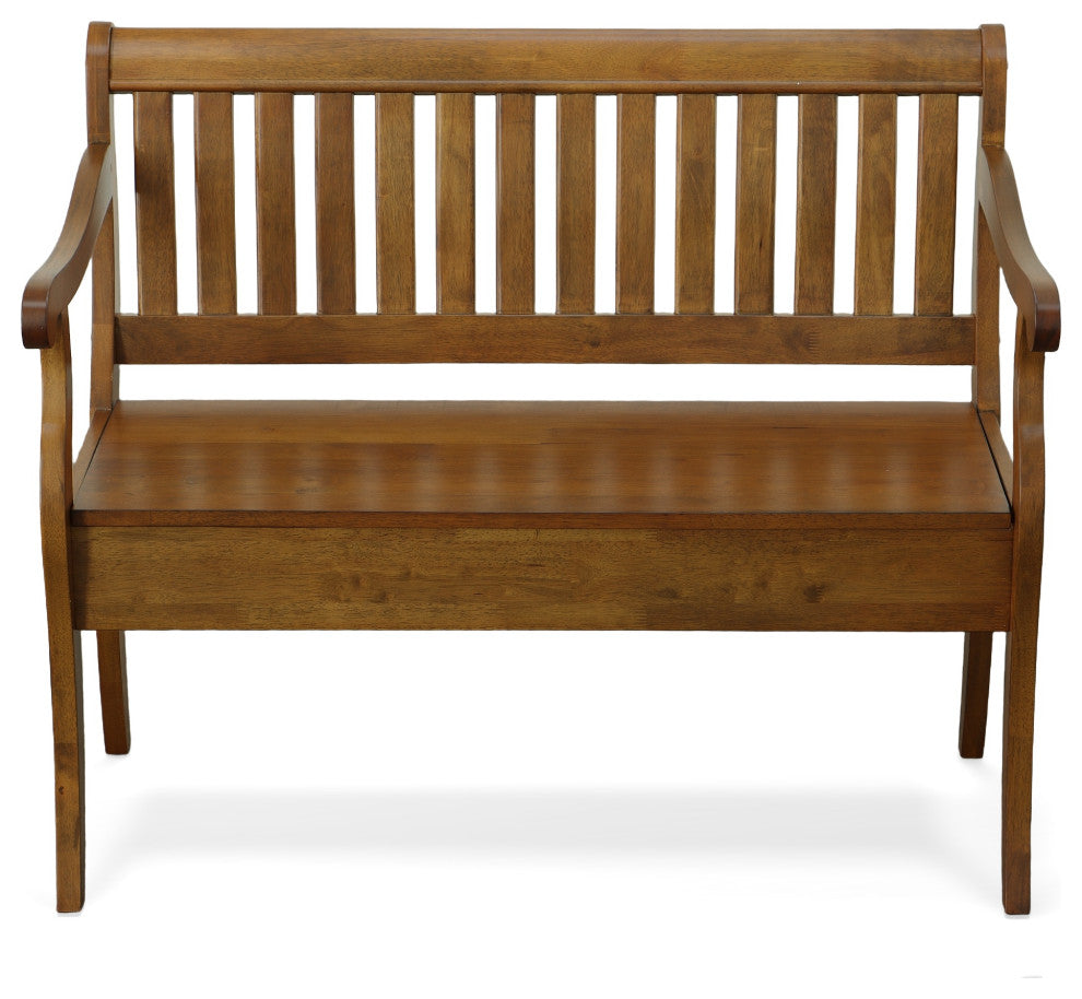 Veranda Storage Bench, Elm