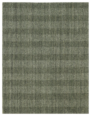 Bence Transitional Hand-Woven Wool Blend Area Rug, Green, 5'x8'