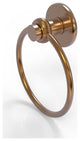 Mercury Towel Ring with Twist Accent, Brushed Bronze