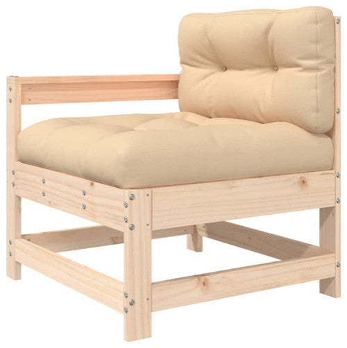 vidaXL Patio Lounge Set with Cushions Outdoor Conversation Set Solid Wood