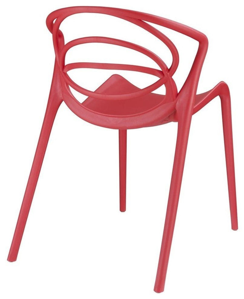 Modern Red Locus Dining Set Set of 2