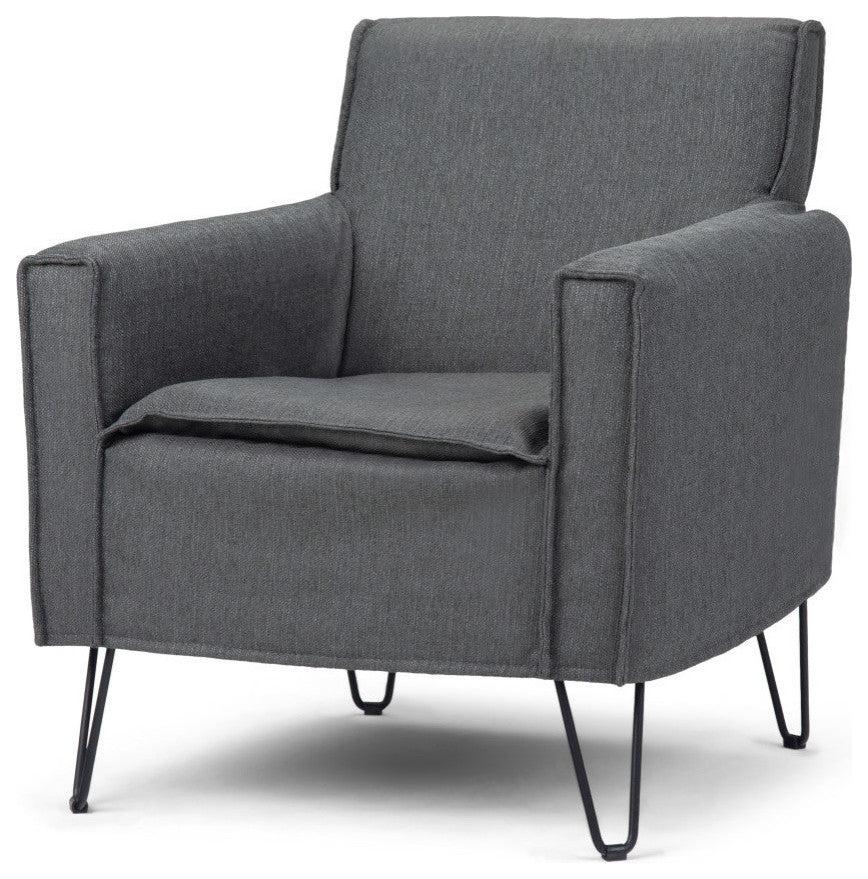 Warren Accent Chair with Hairpin Legs