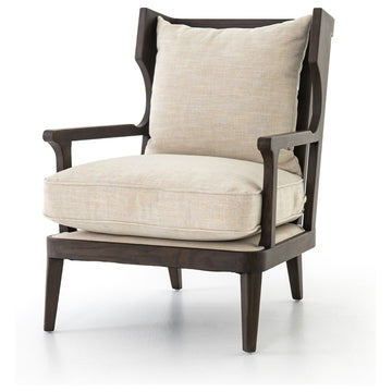 Four Hands Lennon Armchair, Cambric Ivory